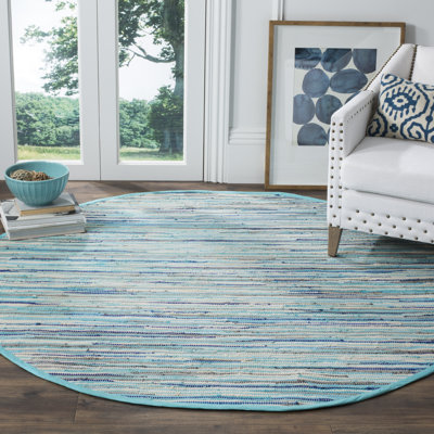 Tapis en coton tissé à la main Marisela