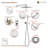 Calder Complete Shower System with Rough in-Valve-61901581