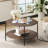 Wynny Round Wood Coffee Table with Storage, Coffee Table for Living Room -882446262