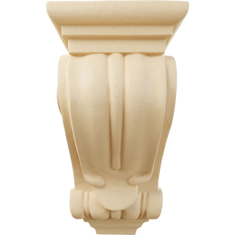 Support en bois / corbeau, Érable, 10'' H x 4.5'' W x 5'' D