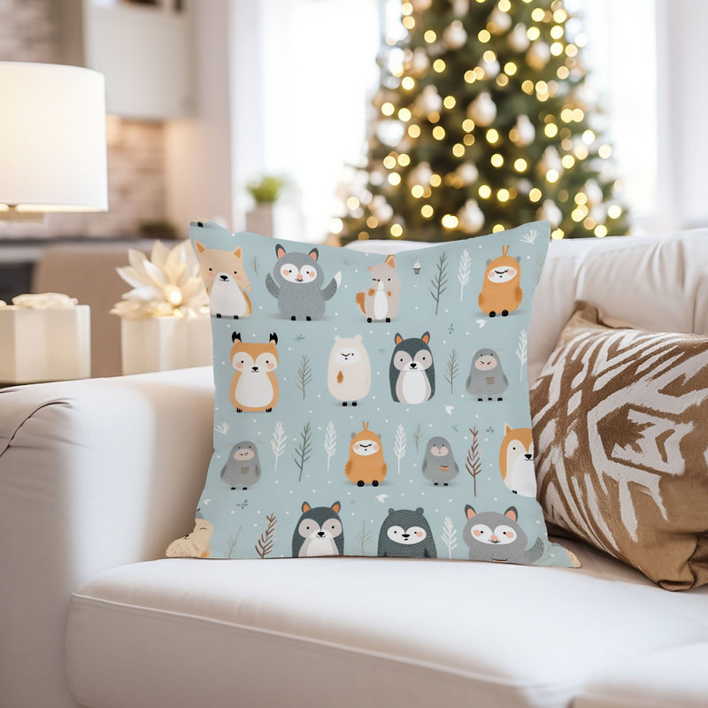 Holiday Christmas Winter Animals II Scandinavian, 20"H x 20"W