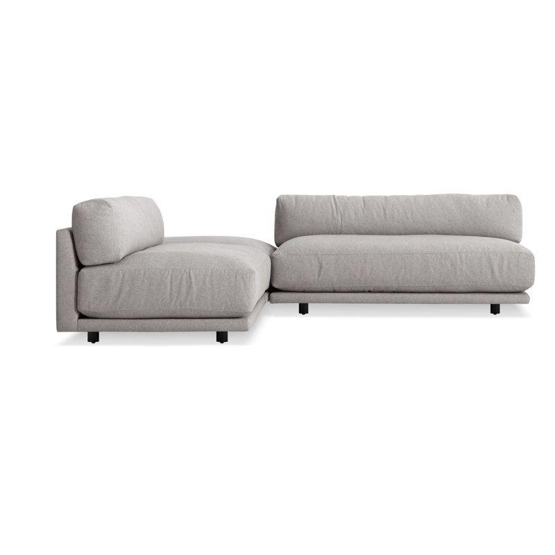Sunday Sectional, Agnew Gray Textured Basketweave
