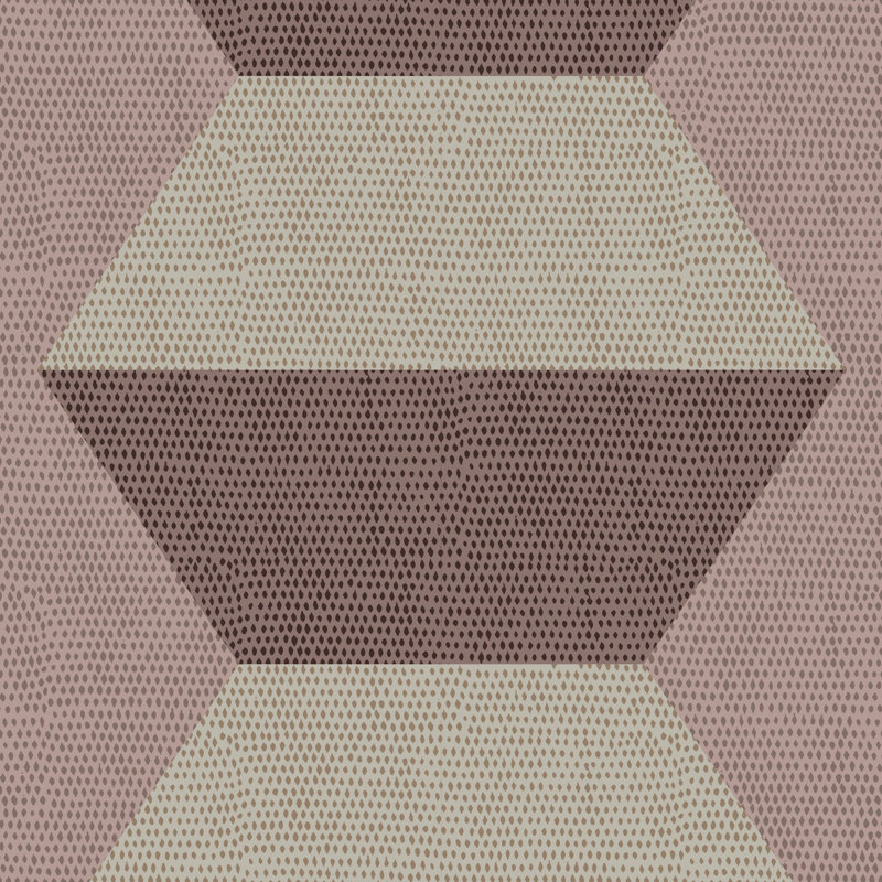 Infinity Blocks - Papier peint fraise pâle