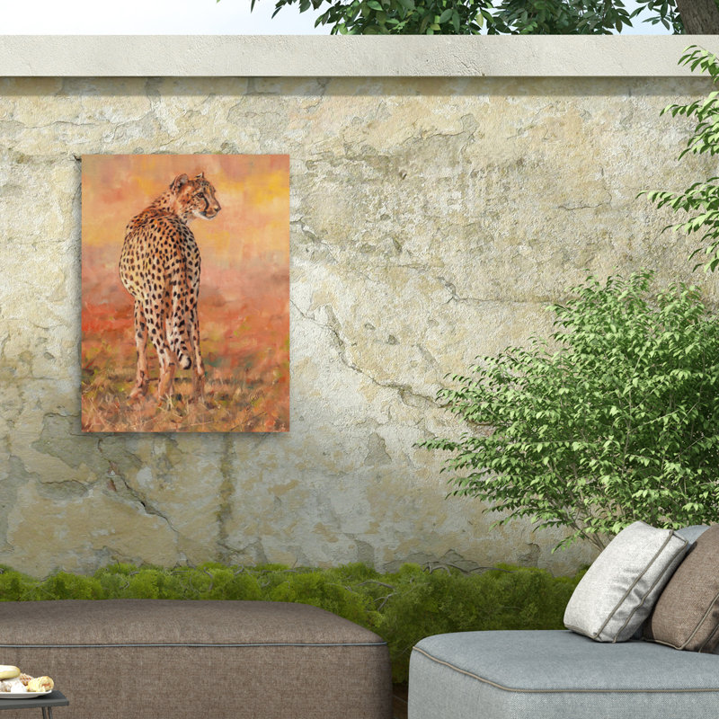 Toile d'extérieur David Stribble Cheetah, H 14 po x l 19 po