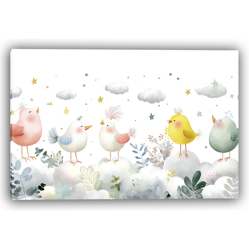 Art mural sur toile à plumes rythmées