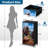 4 Drawer Dresser for Bedroom, Narrow Chest of Drawers, Wooden Top and Study Iron Frame 18"x37.5"-(WxH)