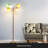 Medusa 74 in. Modern 5-Light Height Adjustable Gooseneck LED Floor Lamp with 5 Cone Shades-62954060