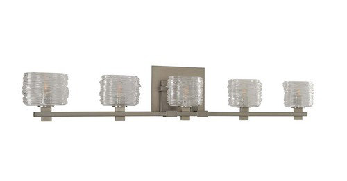 Luminaire pour meuble-lavabo Clearco, Nickel satiné
