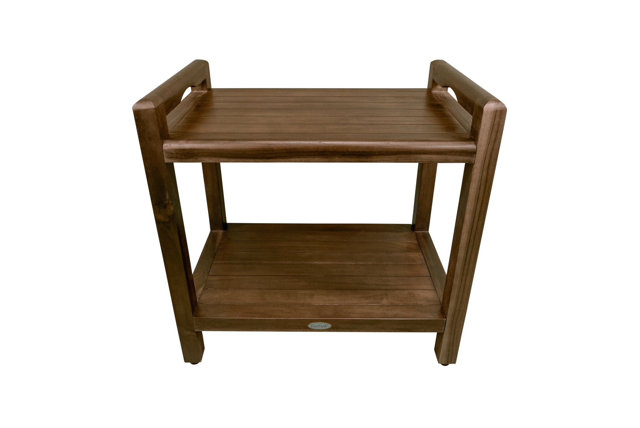 EcoDecors Harmony 30 EarthyTeak Solid Teak Wood Shower Bench With She – US  Bath Store