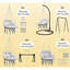 Chaise suspendue, balancelle hamac