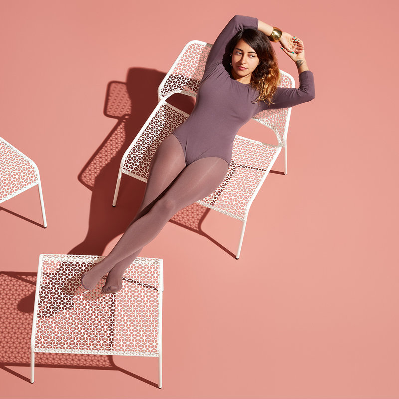 Hot Mesh Lounge Chair, Simple Blue