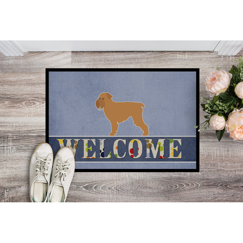 Non-Slip Outdoor Doormat, 18" W x 27" L