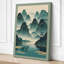 Misty Mountain Sanctuary Japandi 1 Piece Wrapped Canvas Wall Art-248920867-248920923