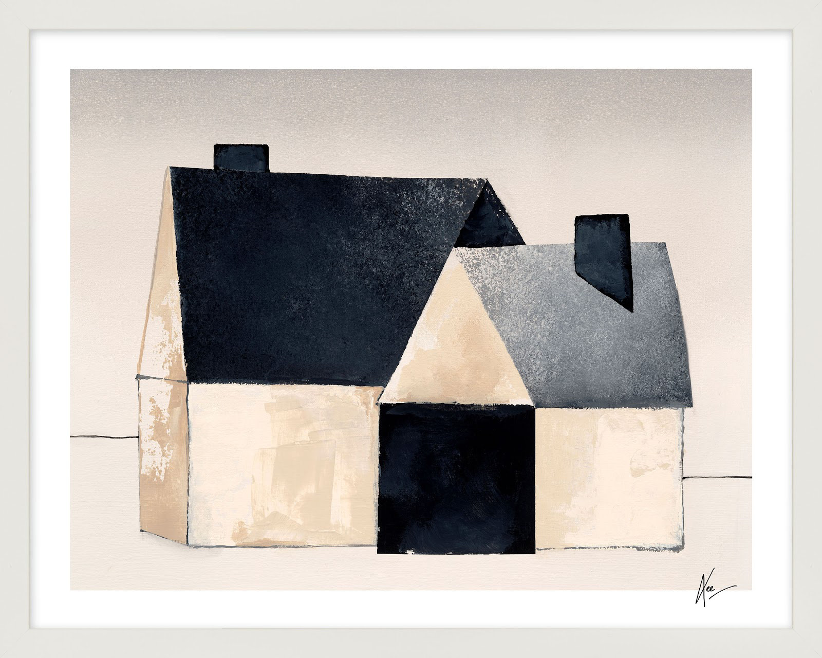 Urban Barn 2 Print by Lee Lessem, 30" H x 38" W x 1.25" D, White