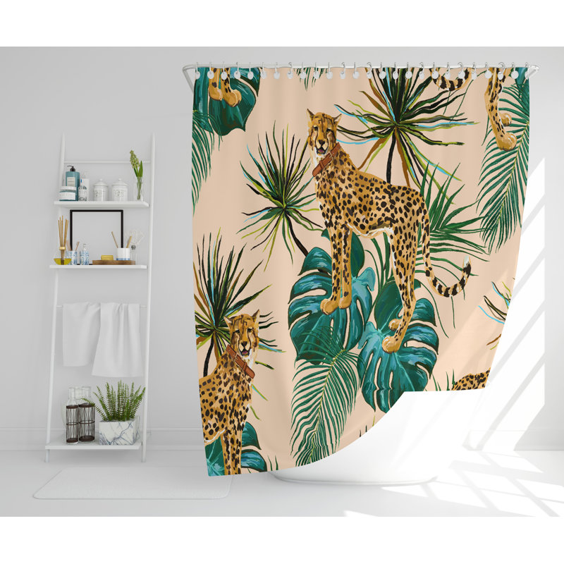 Frederica 2 Piece Polyester Shower Curtain Set, 168cm H x 168cm W