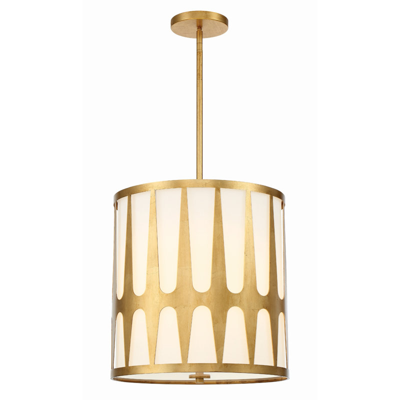 Athziri 4 - Light Drum Pendant, Gold
