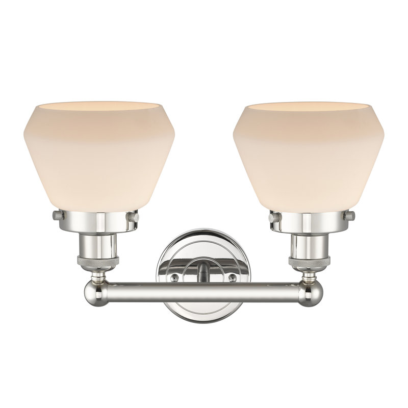 Rivka 2 - Light Dimmable Vanity Light, Matte White, Polished Nickel