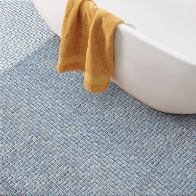 Hudson Spiral 12-5 / 8 po X 12 5/8 po Carreau de mosaïque en porcelaine