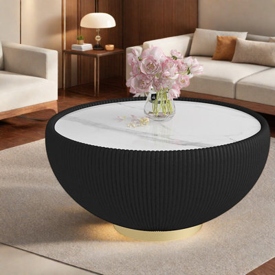Stone Top End Table