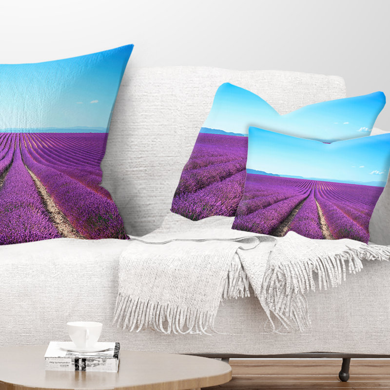 Coussin lombaire à champs floral Abstract