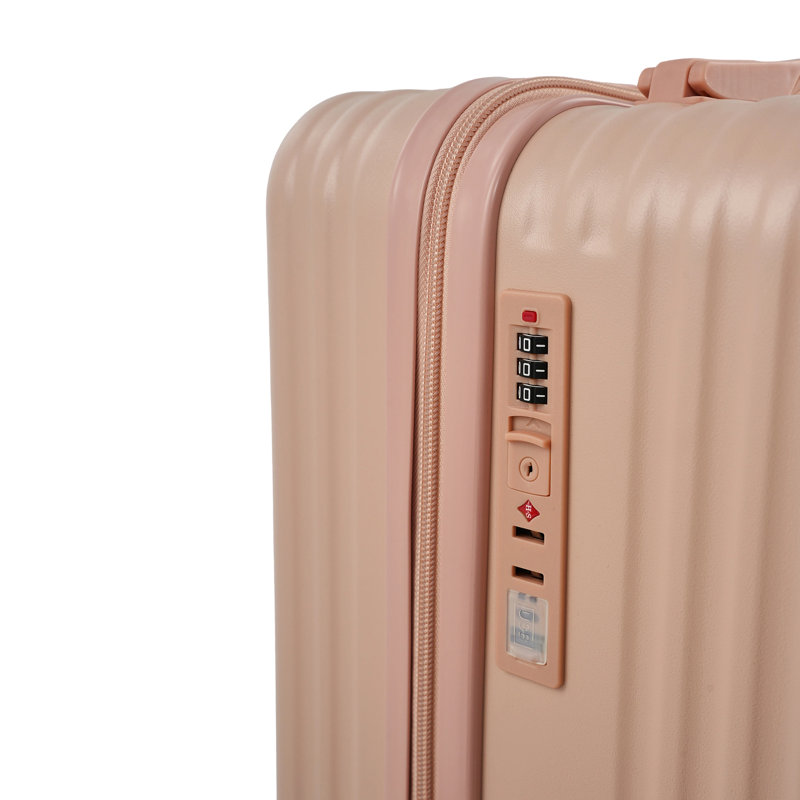 20-Inch Travel Suitcase with Combination Lock