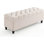 Très grand banc repose-pieds de rangement de 51 po avec capacité de 30 gallons, banc rembourré capitonné de 660 lb avec charnière de sécurité pour le salon, la chambre à coucher et le vestibule