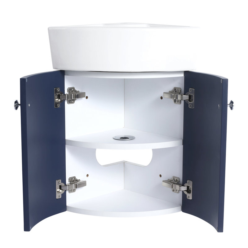 Ensemble de meuble-lavabo d'angle pour meuble-lavabo mural en coin (Bvc05316nb)