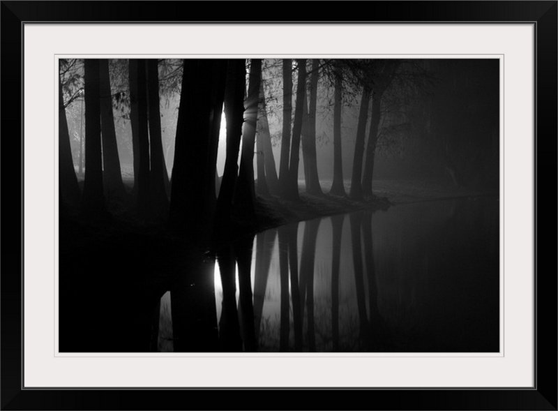 «Straub», reproduction de photo, Cadre noir, H 28 po x l 38 po x P 1 po