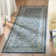 Christa Southwestern Navy/Gray Area Rug