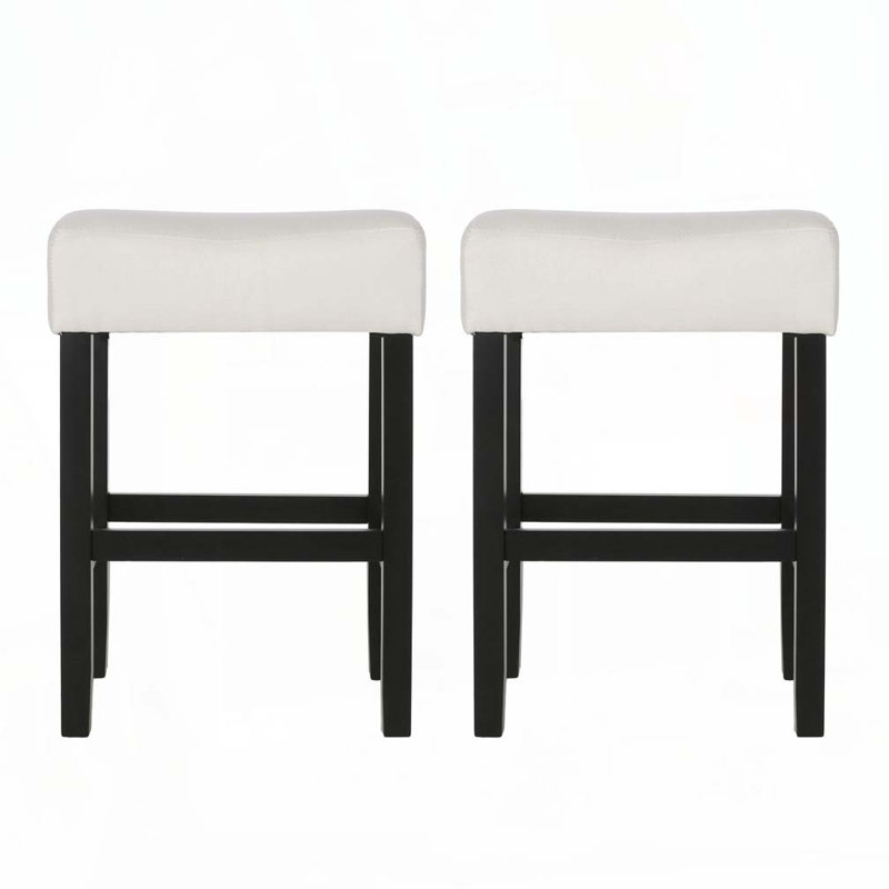 Tabouret de bar sans dossier à hauteur de comptoir, Beige