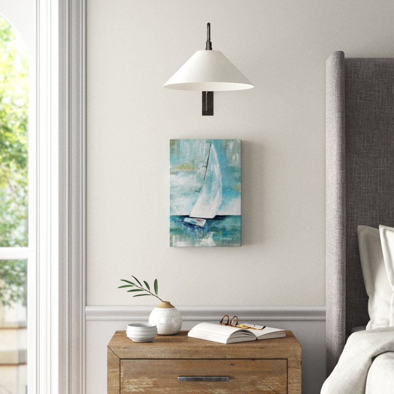 « out voilier »-impression sur toile, H 18 po x l 12 po x P 1,5 po, Toile tendue