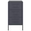 Bedside Cabinets 2 pcs 36x39x68 cm Steel-396062394