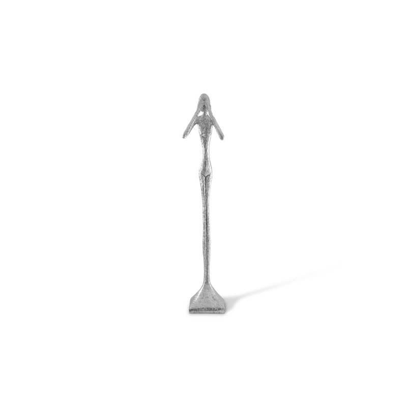 Figures See No Evil Large Skinny Silver Statue