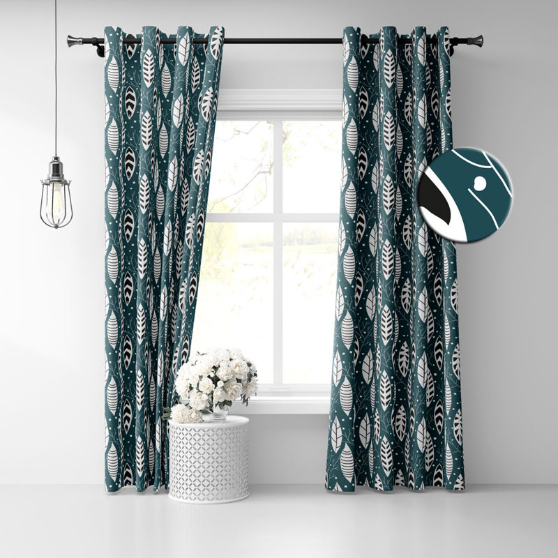 Paire de rideaux semi-transparents avec œillets Fantaisie, l 50 po x L 72 po