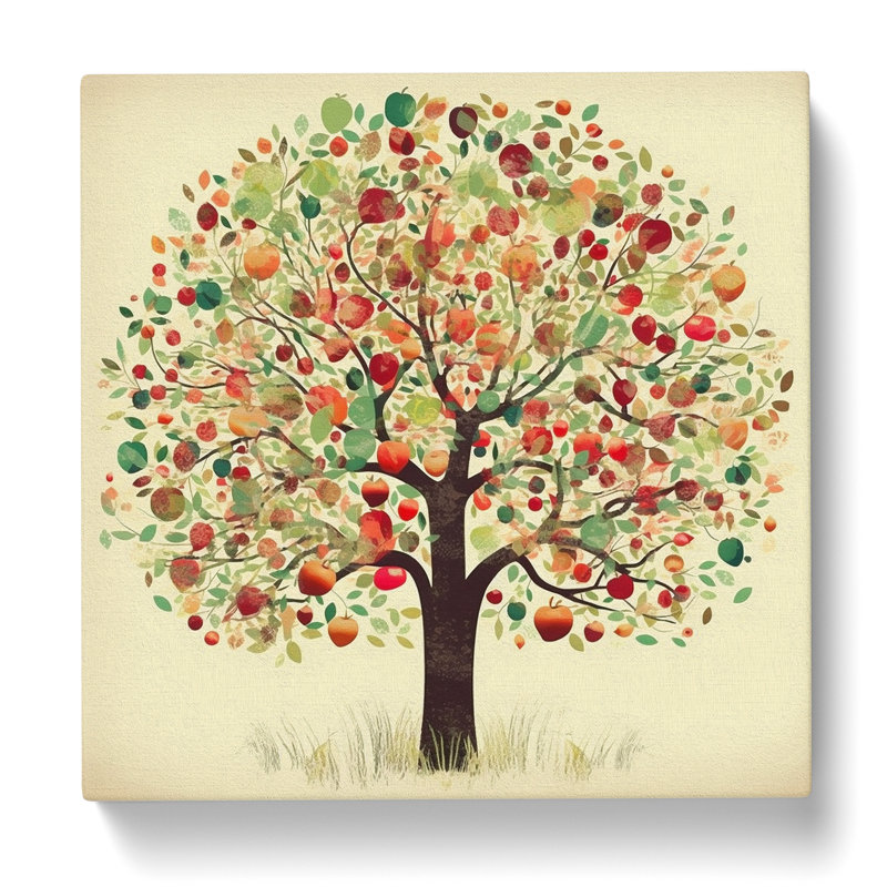 Apple Tree - No Frame Print, 35cm H x 35cm W x 3cm D