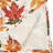 Multicolored Holiday Embroidered Autumn Leaves 100% Cotton Tablecloth 65 X 65 Inch