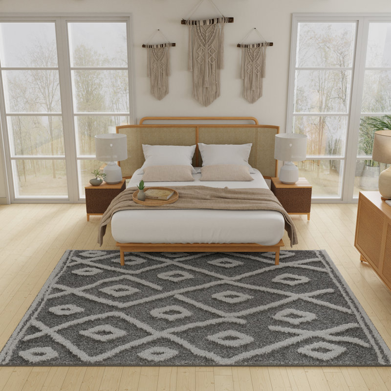 Kimorra Performance Geometric Indoor Rug, Rectangle 5'3" x 7'3"