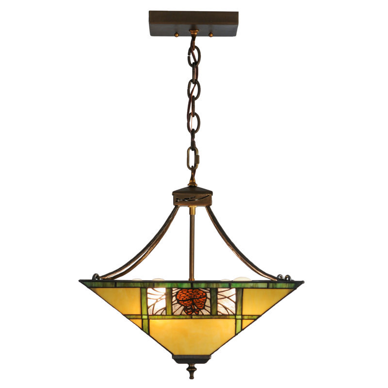 Rustic Lodge 4 - Light Pendant, 20-49" H x 17" W x 17" D