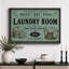 " Wash Dry Fold Vintage Laundry Service Sign Artwork, Laundry Room Pictures, Framed Canvas Giclee Print Wall Art "-134329026-134329028