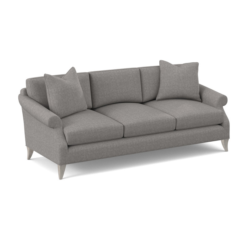 Turner Upholstered 86'' Sofa, Bisque, Tortoise Shell Flax