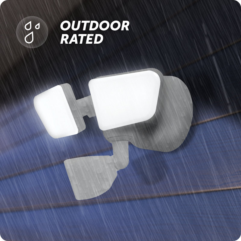 22-Watt LED Outdoor Security Flood Light with Motion Sensor