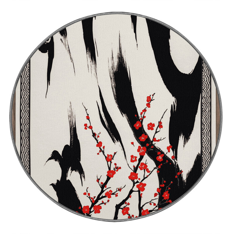 Crimson Tides Rug, Round 6'