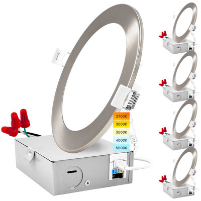Ensemble d'éclairage encastré Canless 6 "Ultra Slim