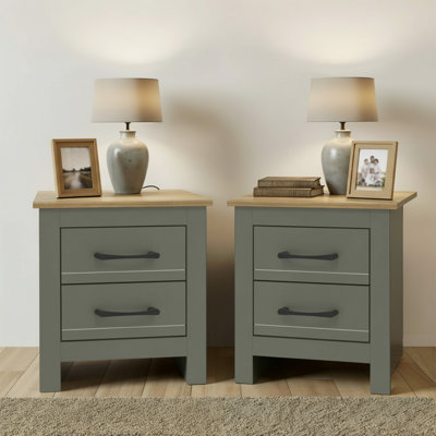 Limestone 2 Drawer Bedside Sets of 2