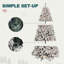 Arbre de Noël enneigé avec pomme de pin-2103023073