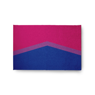 Tapis bisexuel en chenille à chevrons