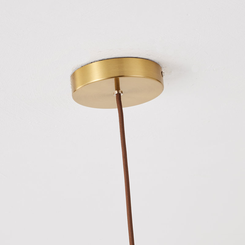 Masinissa 1 - Light Brushed Brass Globe Pendant