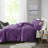 Luxurious Velvet Bedding Sets, Purple Polyester, Contemporary Bedroom Decor