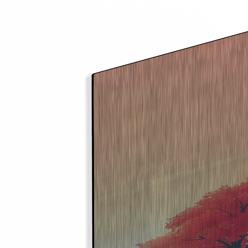 Art mural en métal «Crimson Twilight» par r3darch0n, H 36 po x l 24 po