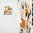 Retro Terracotta Wildflowers Illustration XII - Abstract Velvet Curtain - 1 Panel-112760431